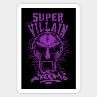 Villain MF Doom Purple Sticker